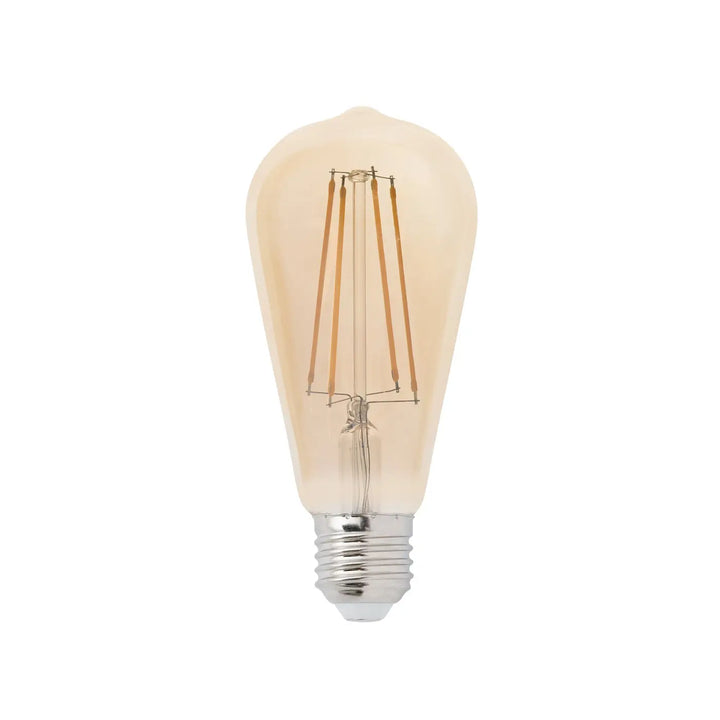 Ampoule filament E27 Classique de Faro Barcelona, Décorative ST64, Ambrée 5 W 2200 K