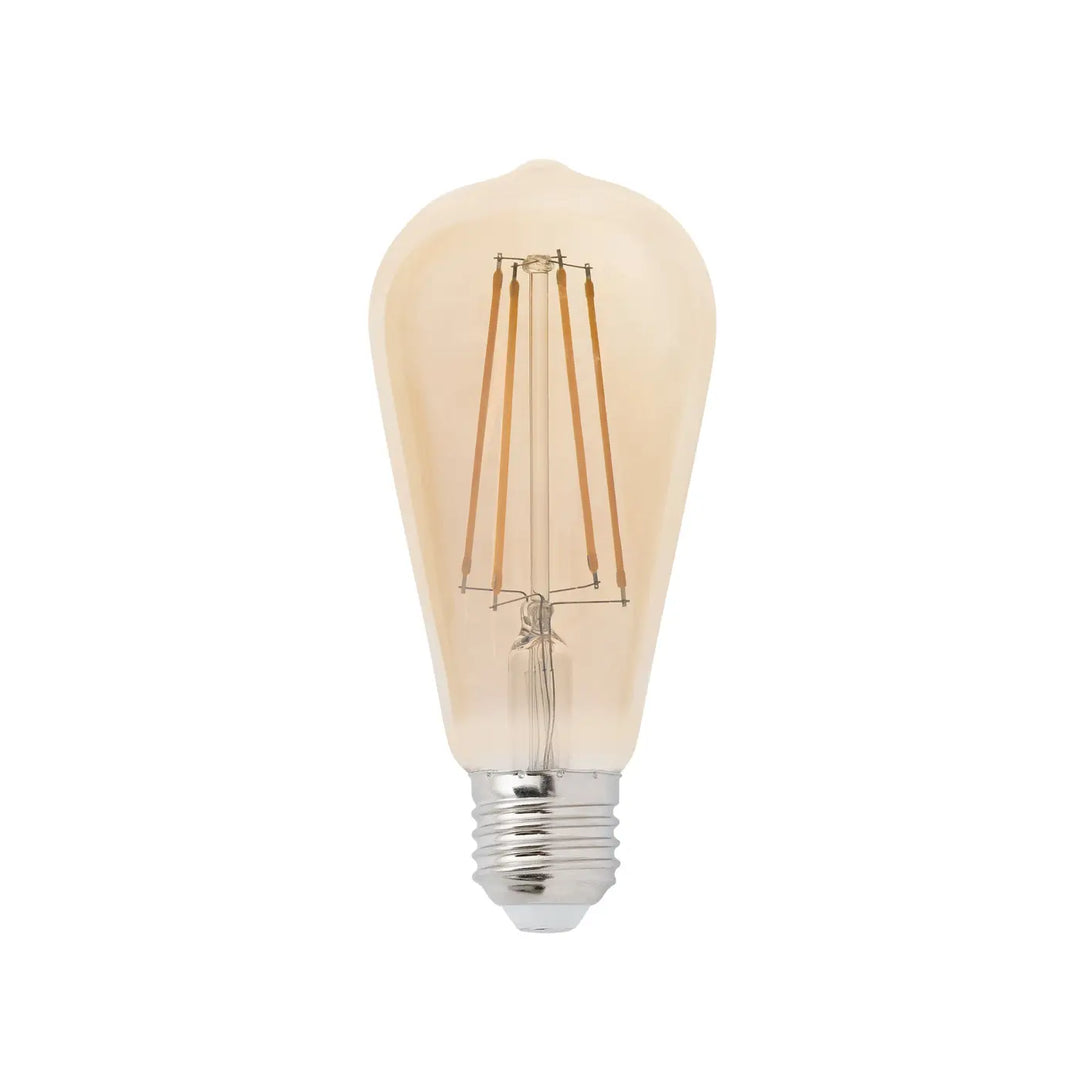 Ampoule filament E27 Classique de Faro Barcelona, Décorative ST64, Ambrée 4 W 2200 K