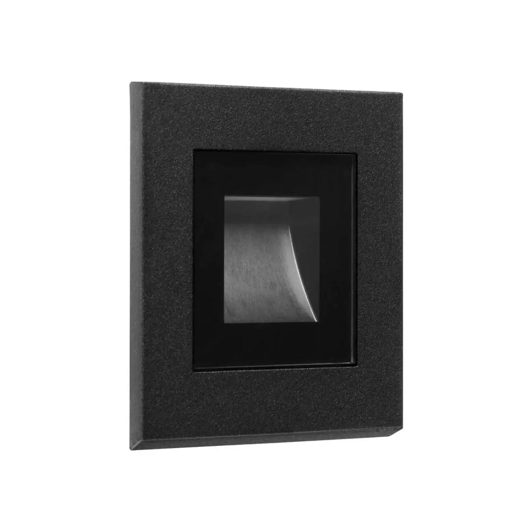 Applique extérieure Click encastrée au mur, corps noir