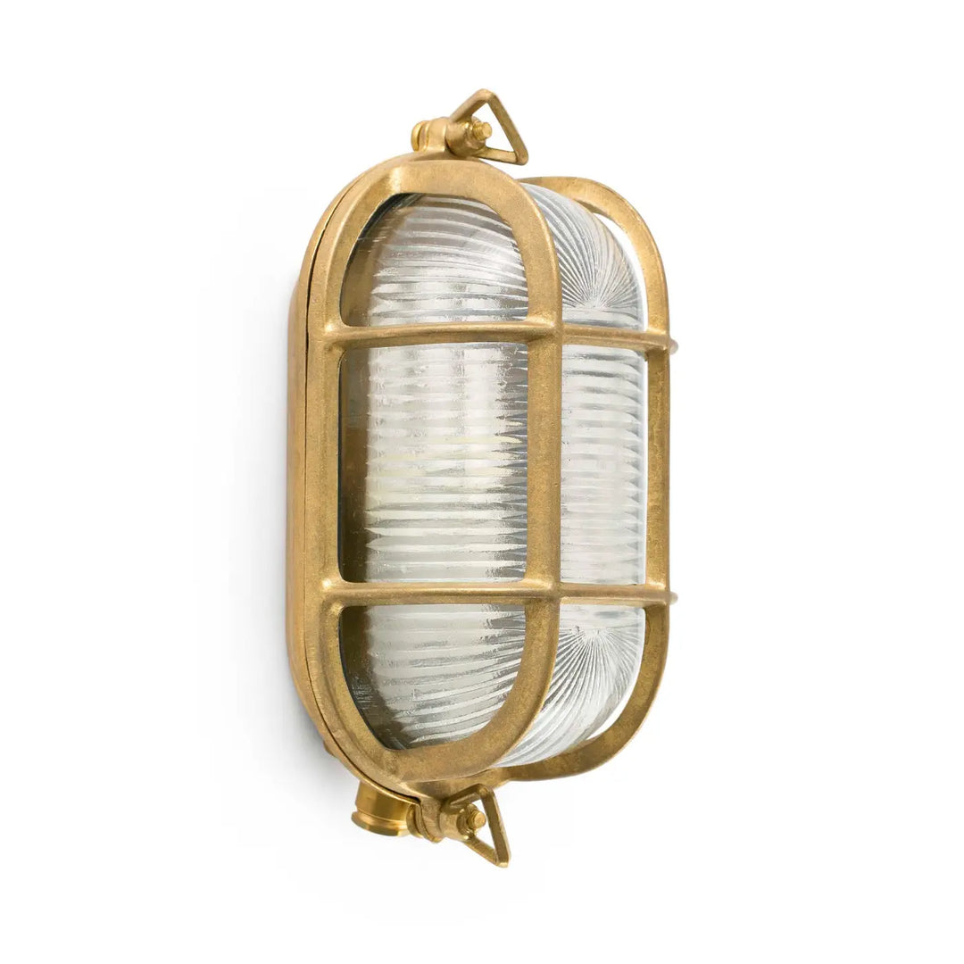 Applique extérieure Cabo en laiton et verre de Faro Barcelona