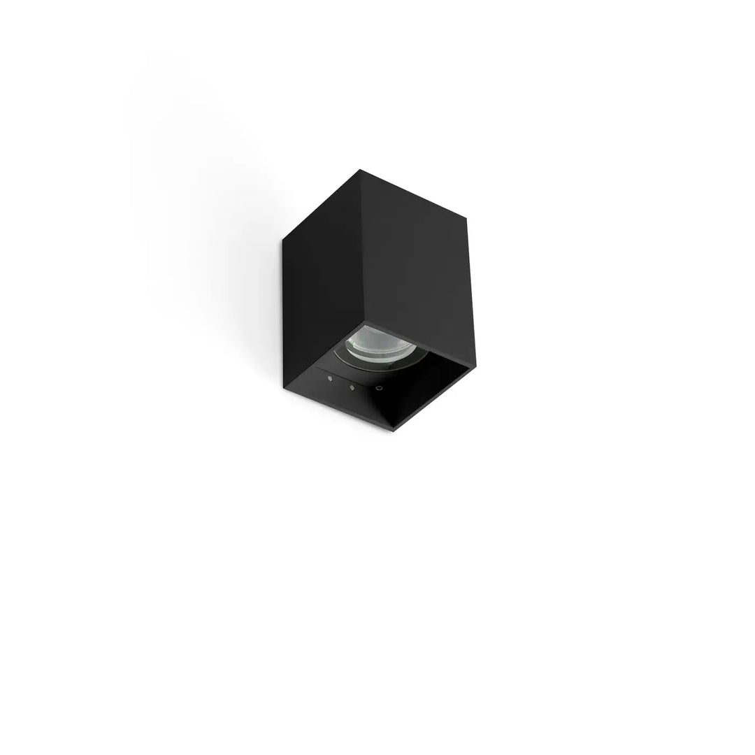 Applique extérieure Kov carrée 1 lumière noire de Faro Barcelona