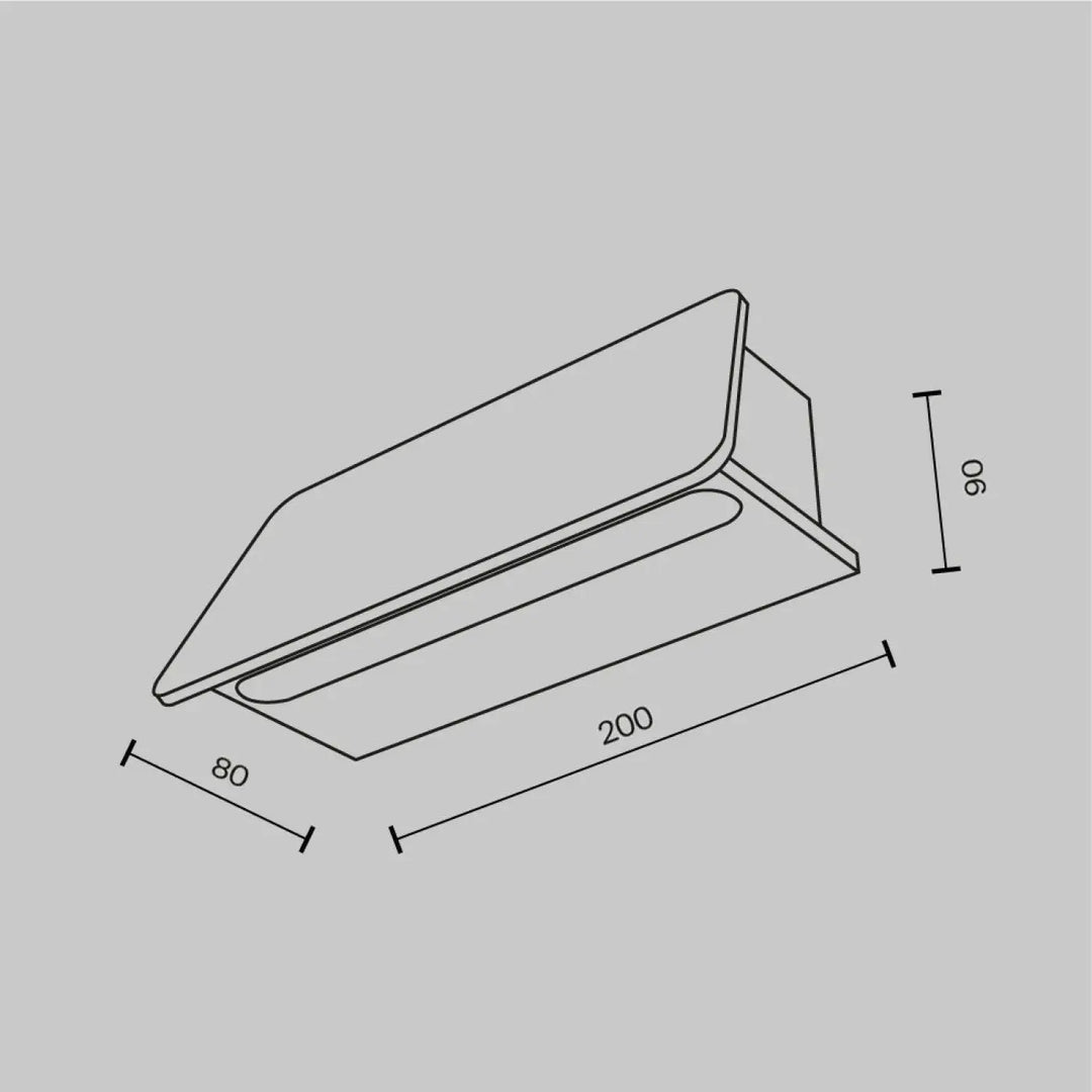 Applique extérieure led trupp barre linéaire en acier noir avec design minimaliste d’une porte moderne