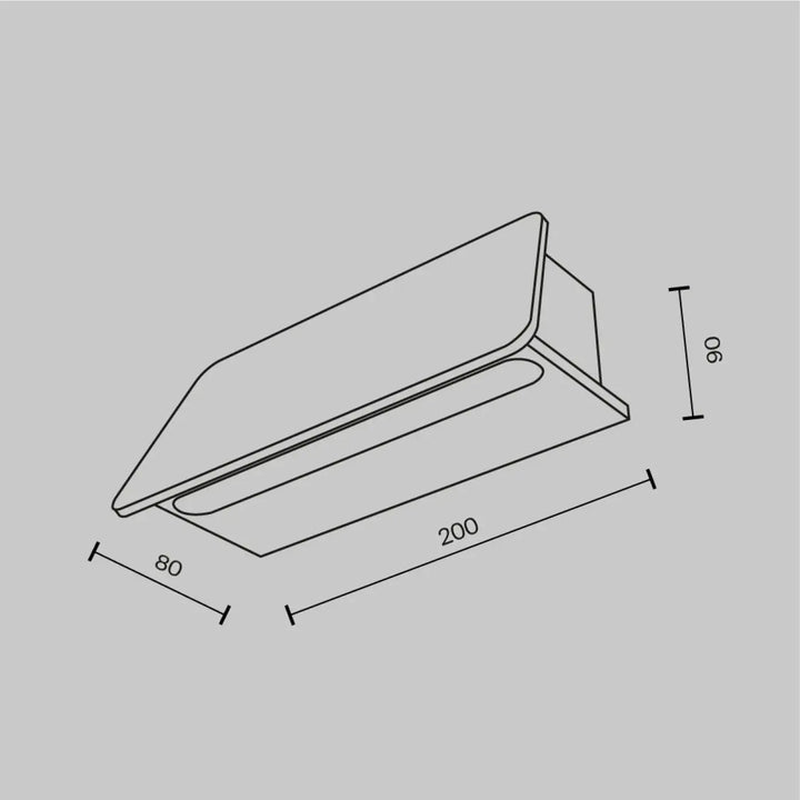 Applique extérieure led trupp barre linéaire en acier noir avec design minimaliste d’une porte moderne