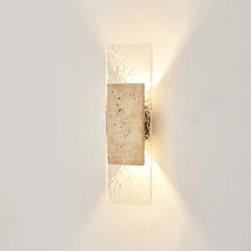 Applique extérieure en marbre au design luxueux et moderne