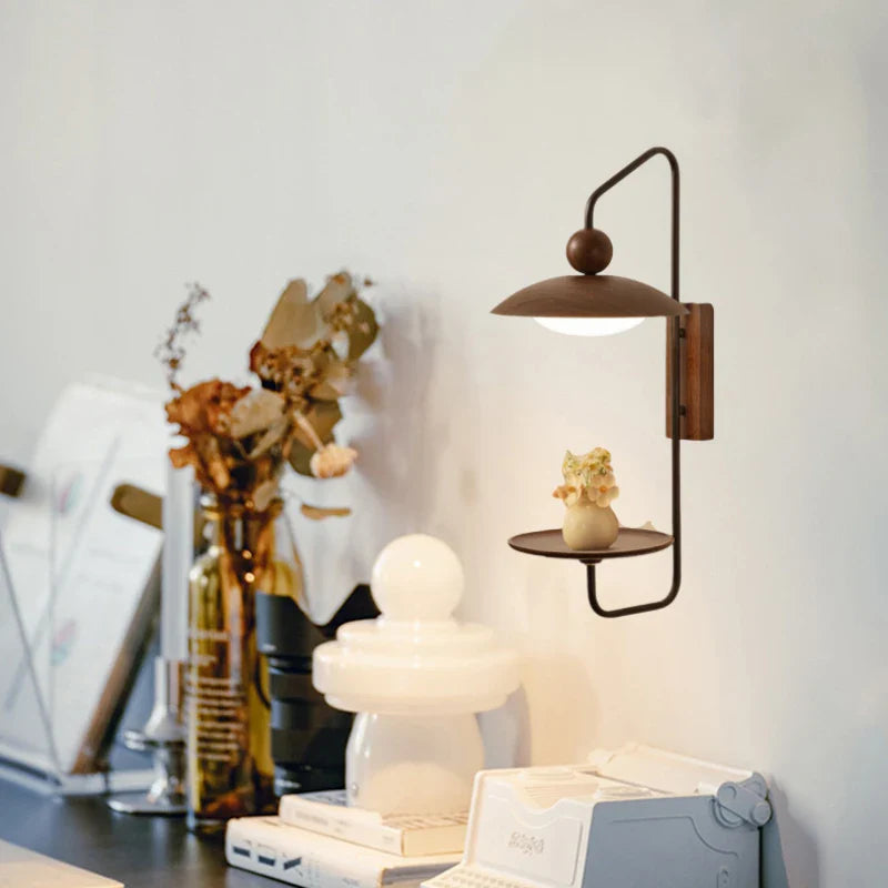 Applique led murale bois métal style scandinave élégant