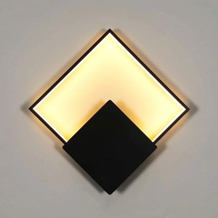 Applique led murale carrée design contemporain finition