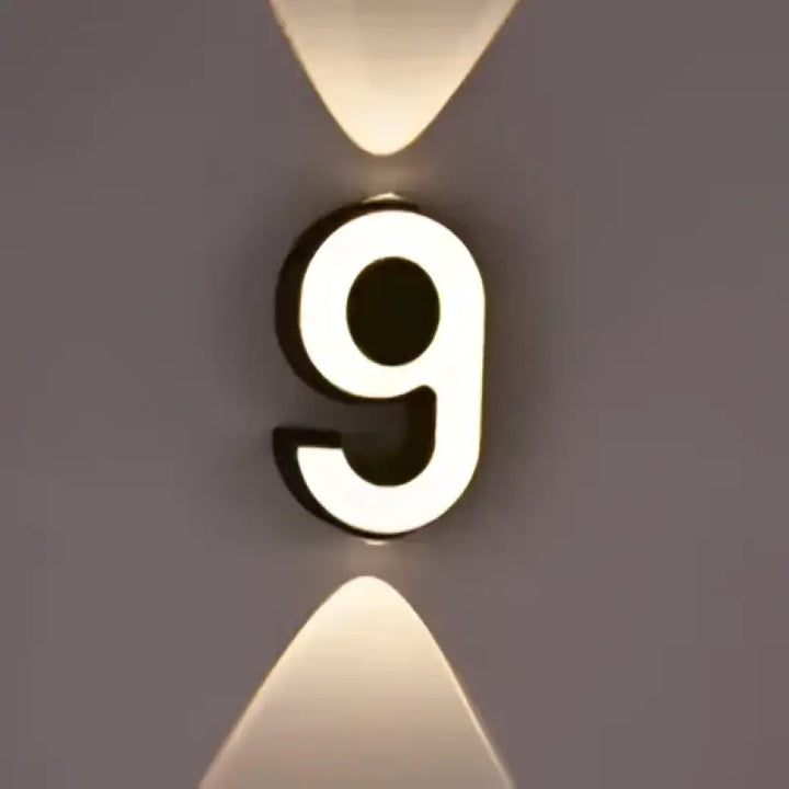 Applique Led Murale Chiffre Lumineux Design Raffiné