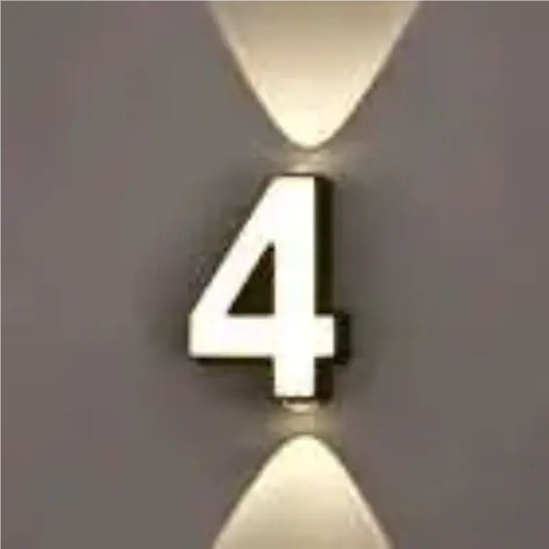 Applique Led Murale Chiffre Lumineux Design Raffiné