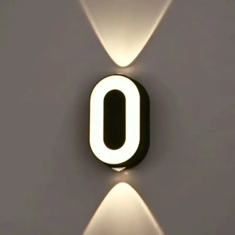 Applique Led Murale Chiffre Lumineux Design Raffiné