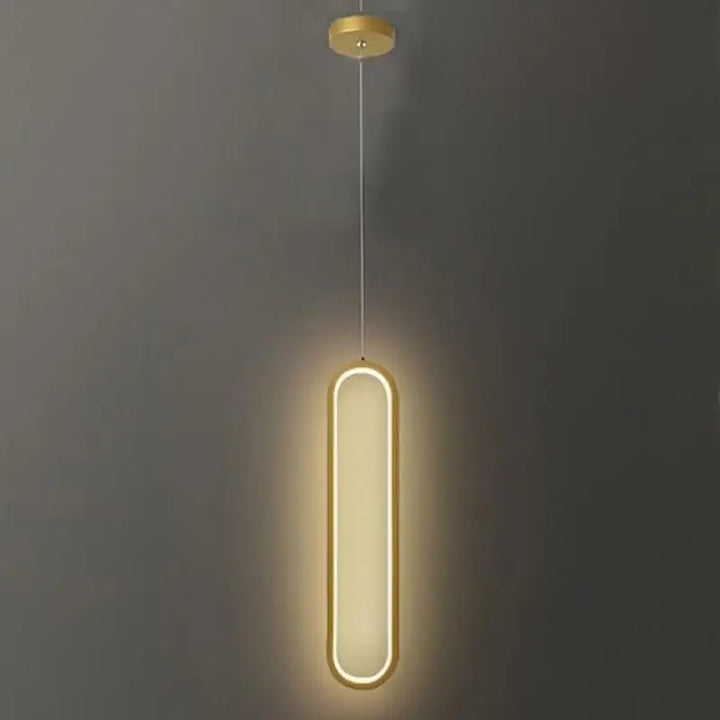 Applique Murale LED Noire Ovale Aluminium Moderne