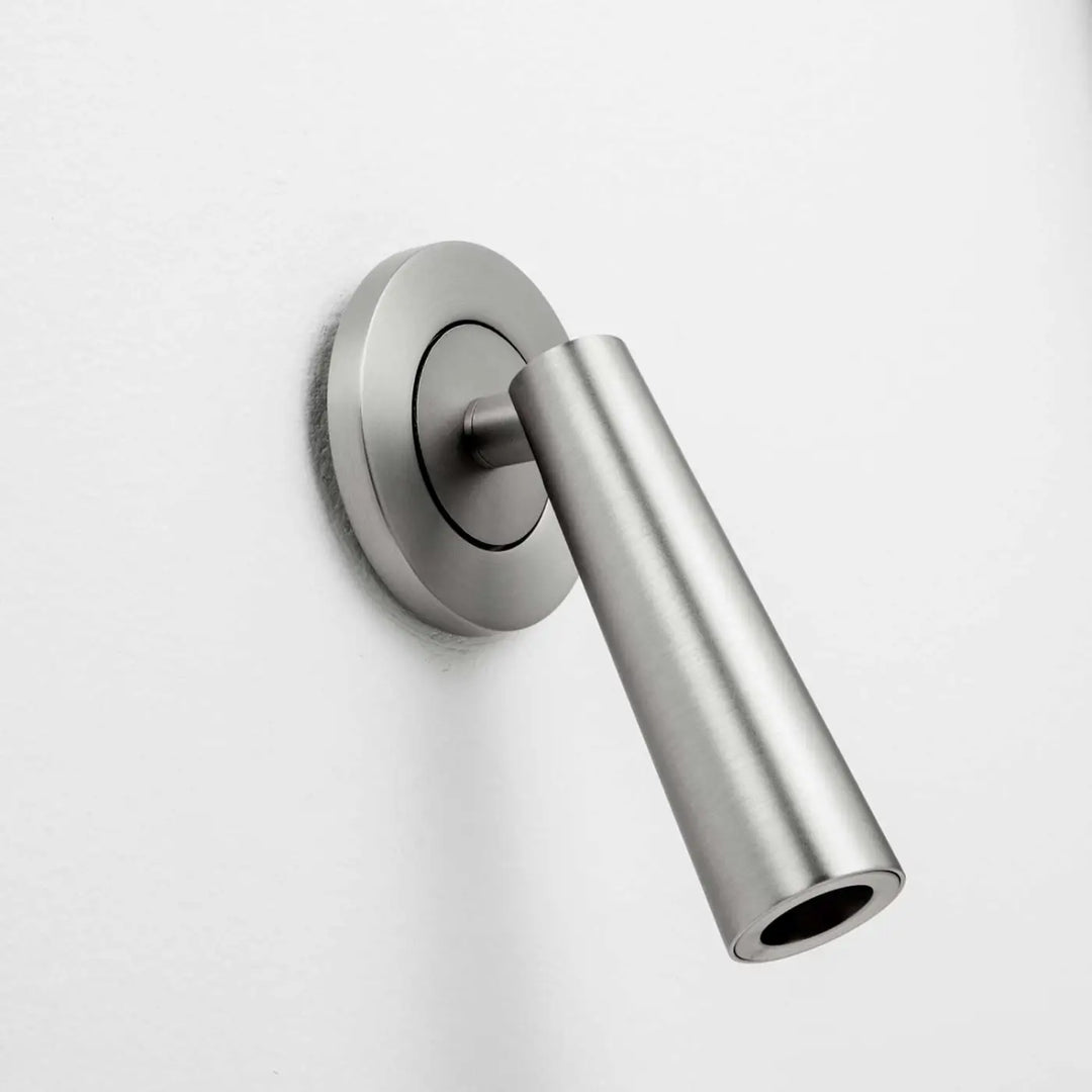 Applique Gamma Mini en aluminium nickel satiné, autre vue