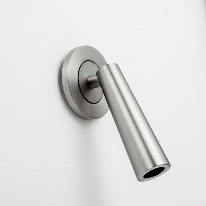 Applique Gamma Mini en aluminium nickel satiné, autre vue