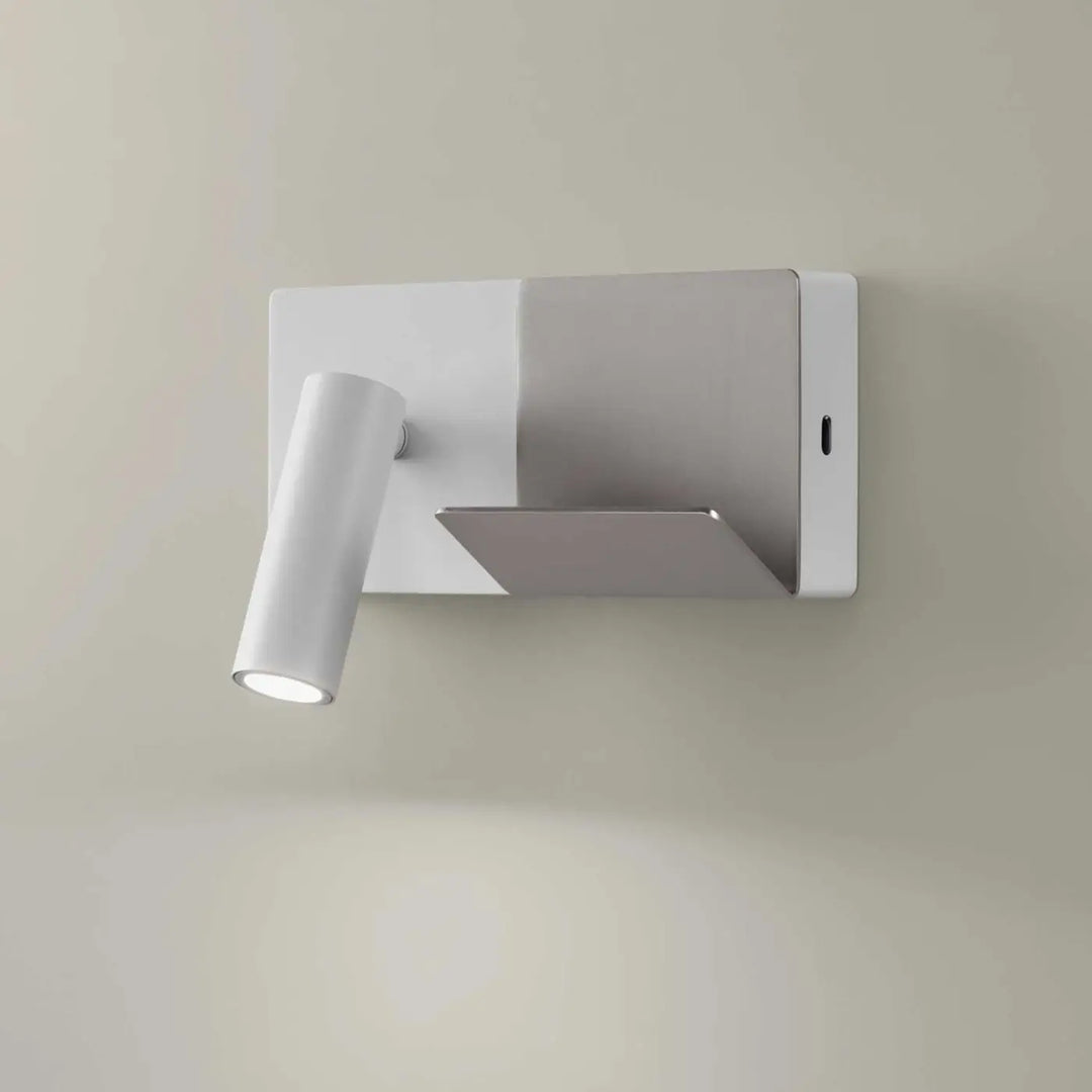 Applique murale E-lamp Mini blanche #couleur_blanc