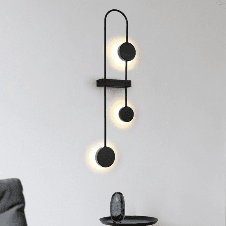 applique murale led noir