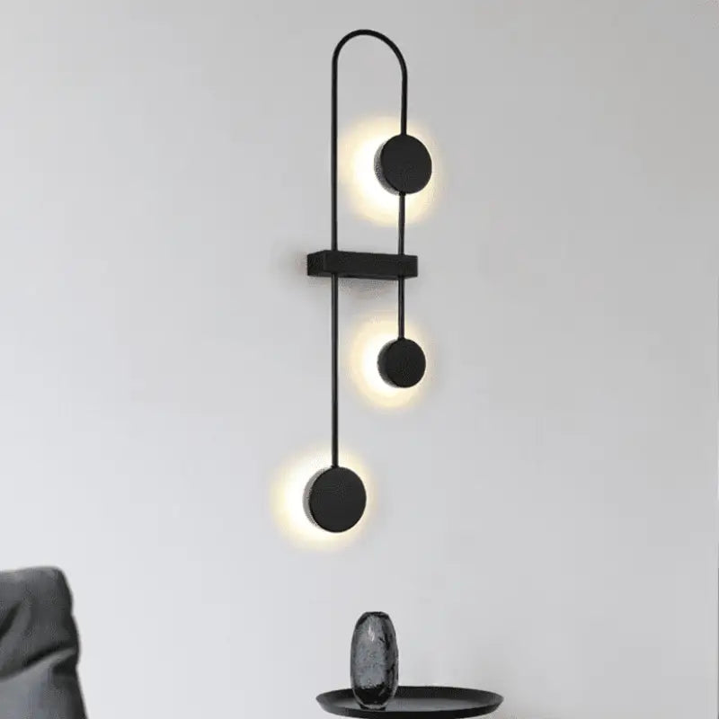 Applique Murale LED Élégante en Aluminium Noir et Or