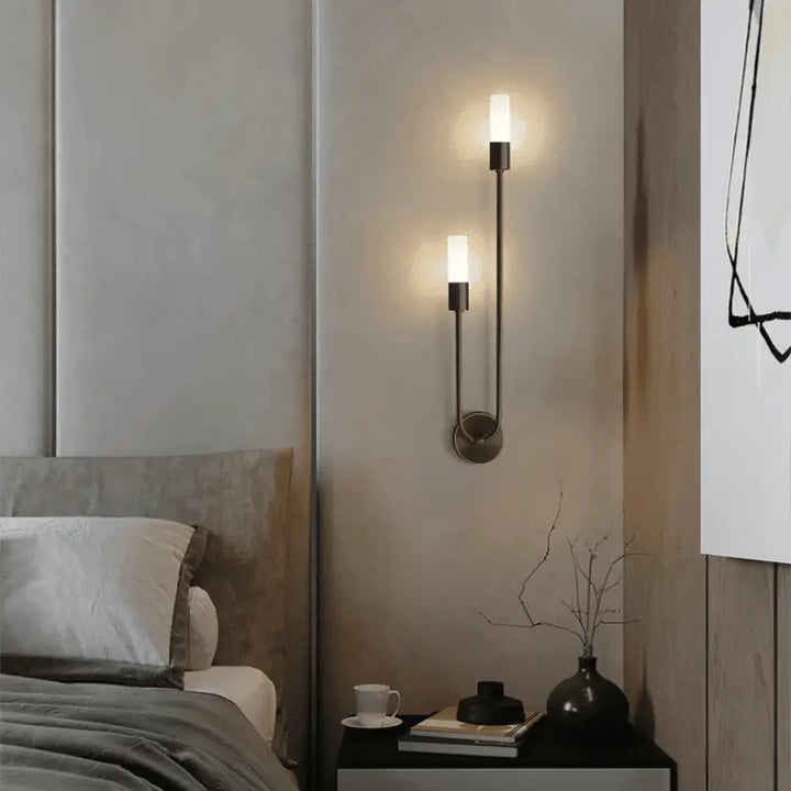 Applique Murale Métal Tubulaire Verticale