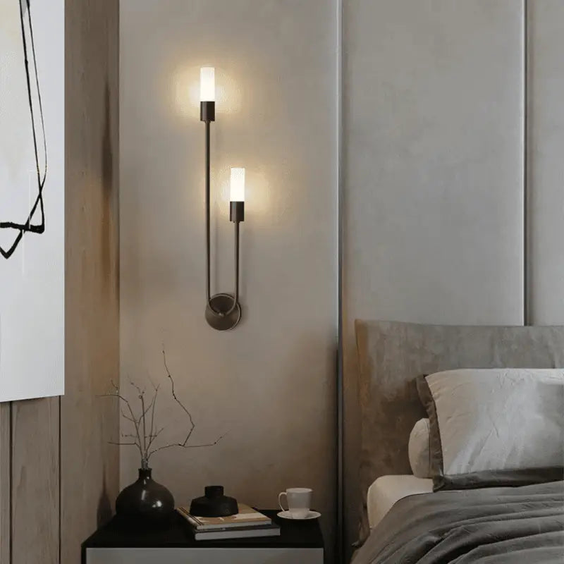 Applique Murale Métal Tubulaire Verticale