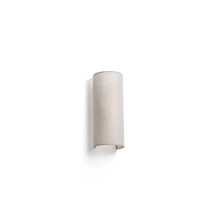 Applique Otton ronde verticale 2 lumières en lin