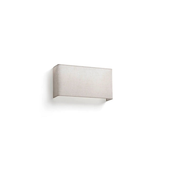 Applique Otton rectangulaire horizontale 2 lumières en lin