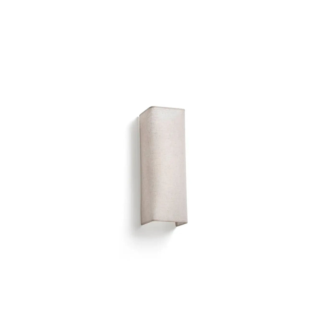 Applique Otton rectangulaire verticale 2 lumières en lin
