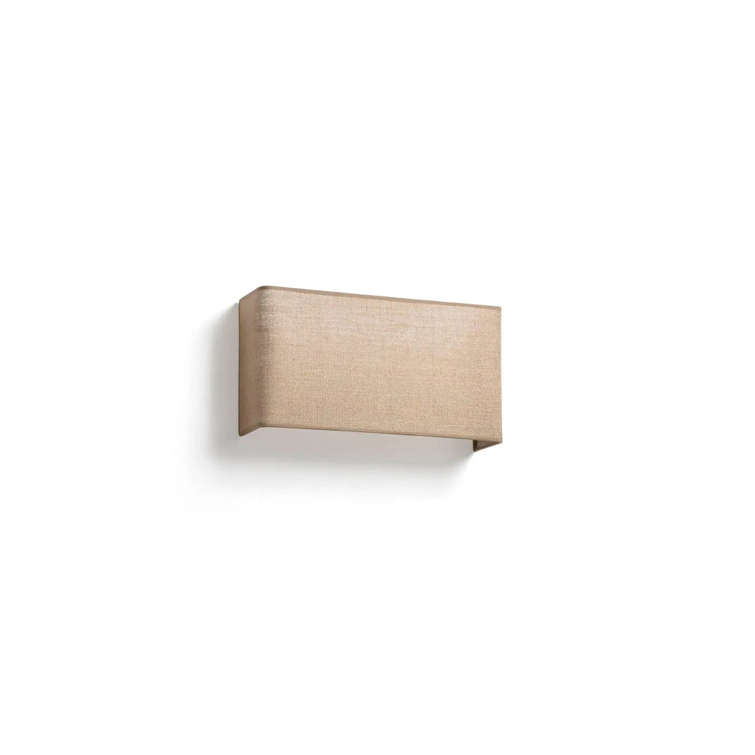 Applique Otton rectangulaire horizontale 2 lumières en jute