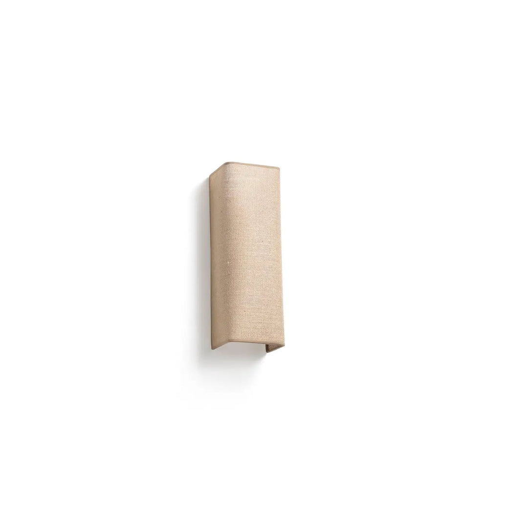 Applique Otton rectangulaire verticale 2 lumières en jute