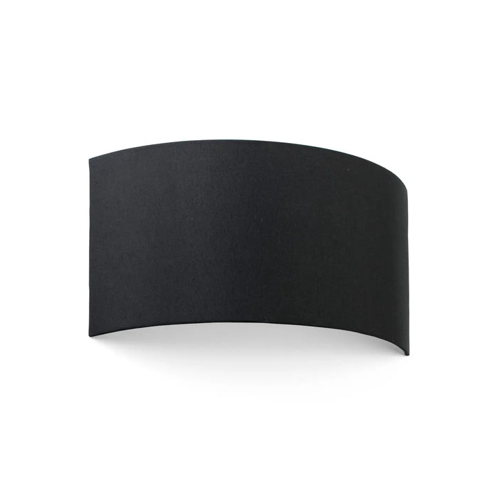 Applique murale Cotton ronde horizontale 2 lumières noire