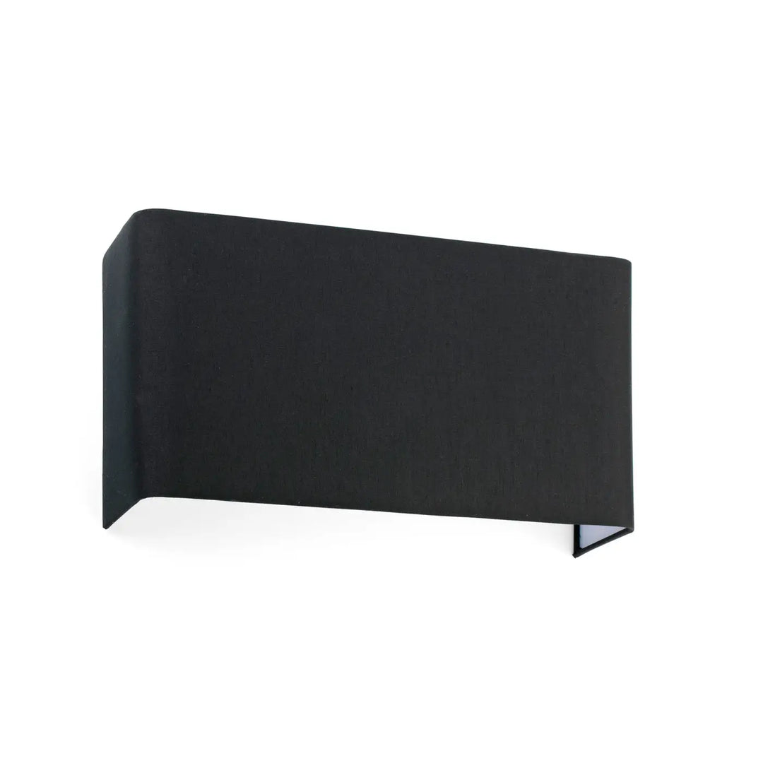 Applique murale Cotton rectangulaire horizontale 2 lumières noire