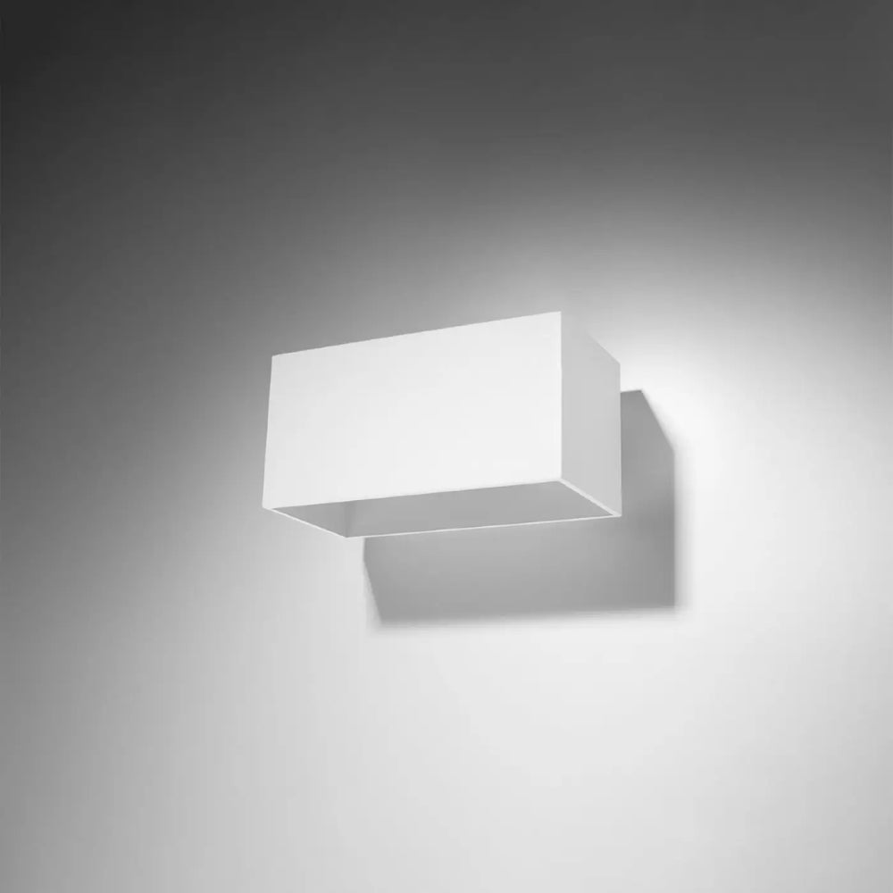 Applique murale quad maxi blanche design rectangulaire minimaliste pour éclairage intérieur contemporain