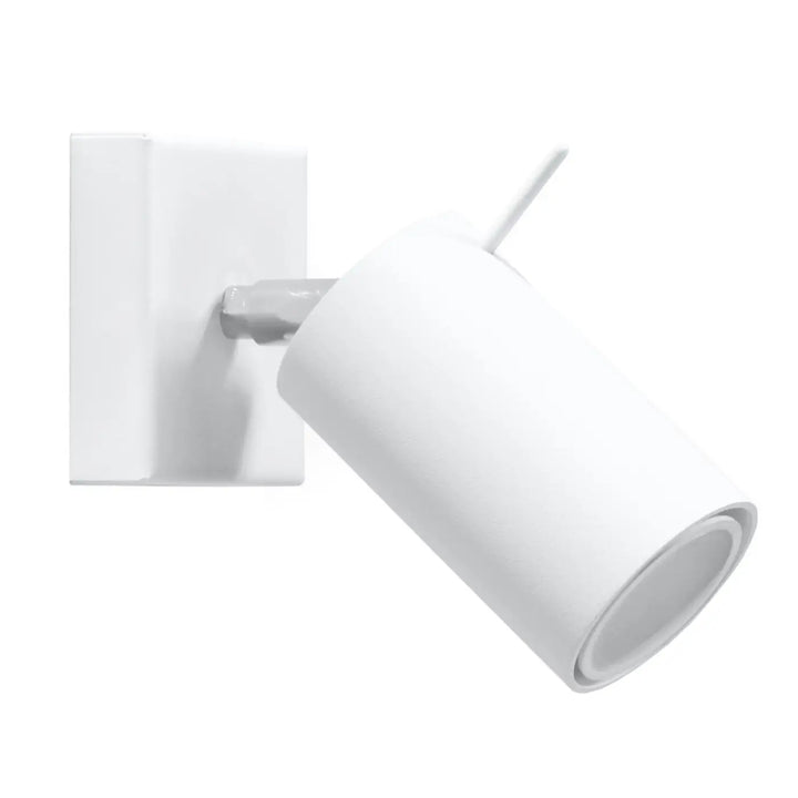 Applique murale ring blanc cylindre avec murale à bras pour totale liberté d’aménagement et confort d’utilisation