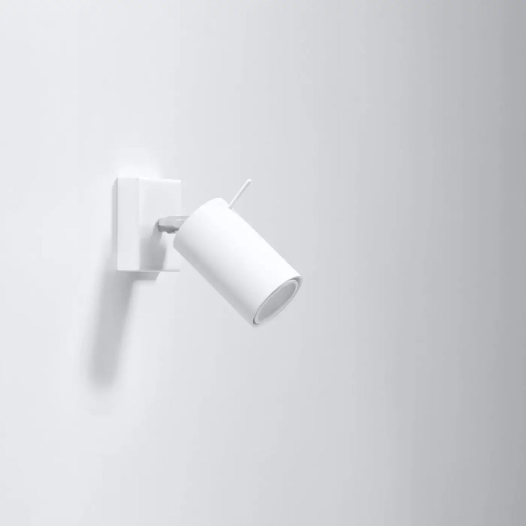 Applique murale ring blanc cylindrique à bras offrant totale liberté d’aménagement et confort d’utilisation