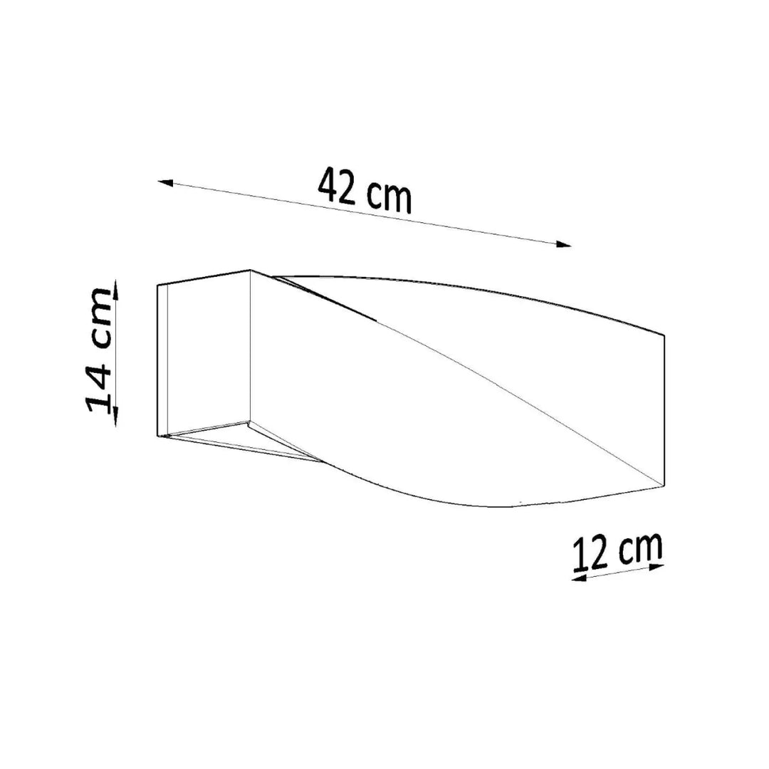 Applique murale sigma en céramique avec surface supérieure incurvée design originales pour lampes sigma