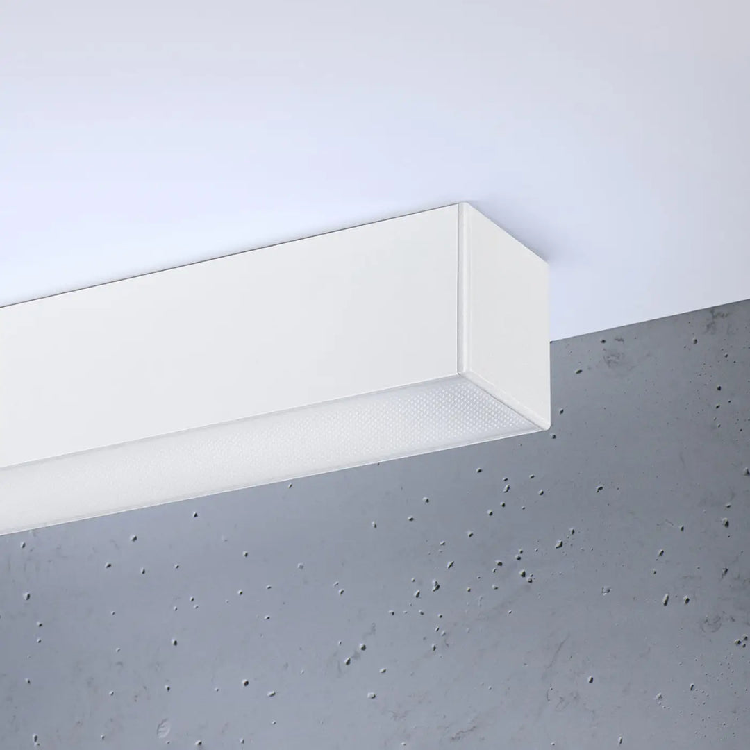 Luminaire plafonnier pinne 90 blanc avec diffuseur texturé pour paramètres d’éclairage et lampe suspendue moderne