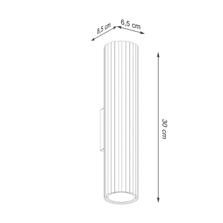 Applique murale karbon 30 blanche avec design minimaliste et ampoules gu10 interchangeables pour plafonnier karbon allie
