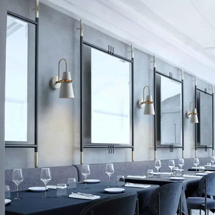 Applique Murale Chambre Forme Conique Double