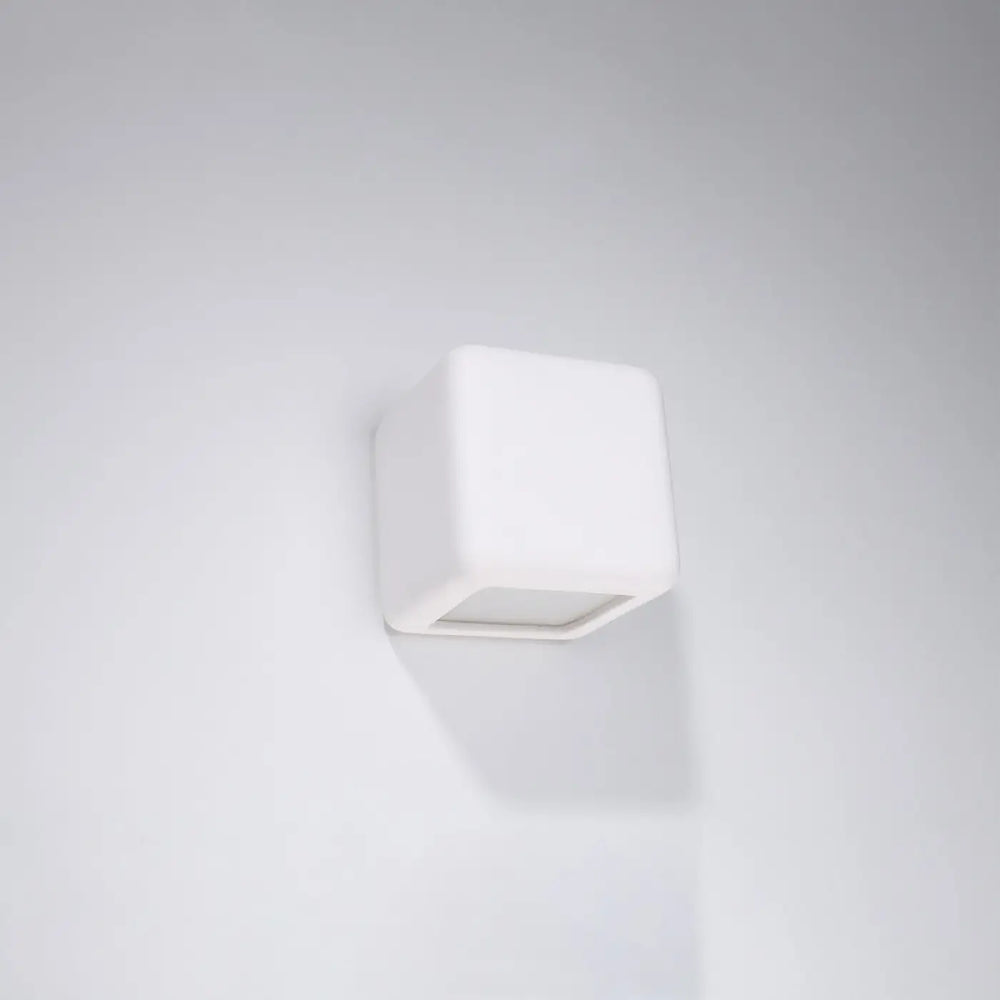 Applique murale en céramique nesta blanche cube design minimaliste pour une belle lumière moderne