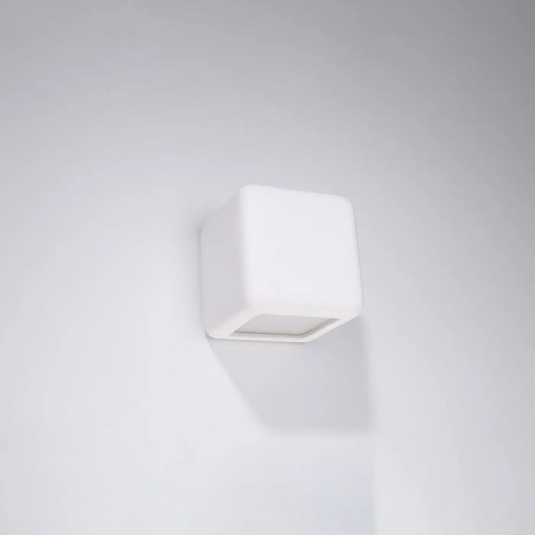 Applique murale en céramique nesta blanche cube design minimaliste pour une belle lumière moderne