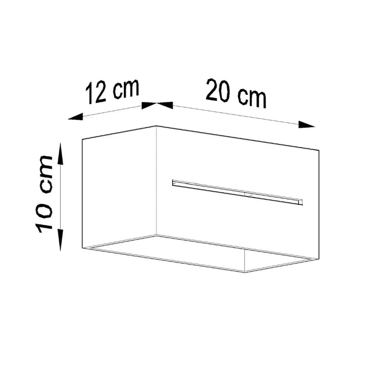 Minimalist lobo maxi applique murale moderne blanche en forme rectangulaire avec lignes épurées et design sleek