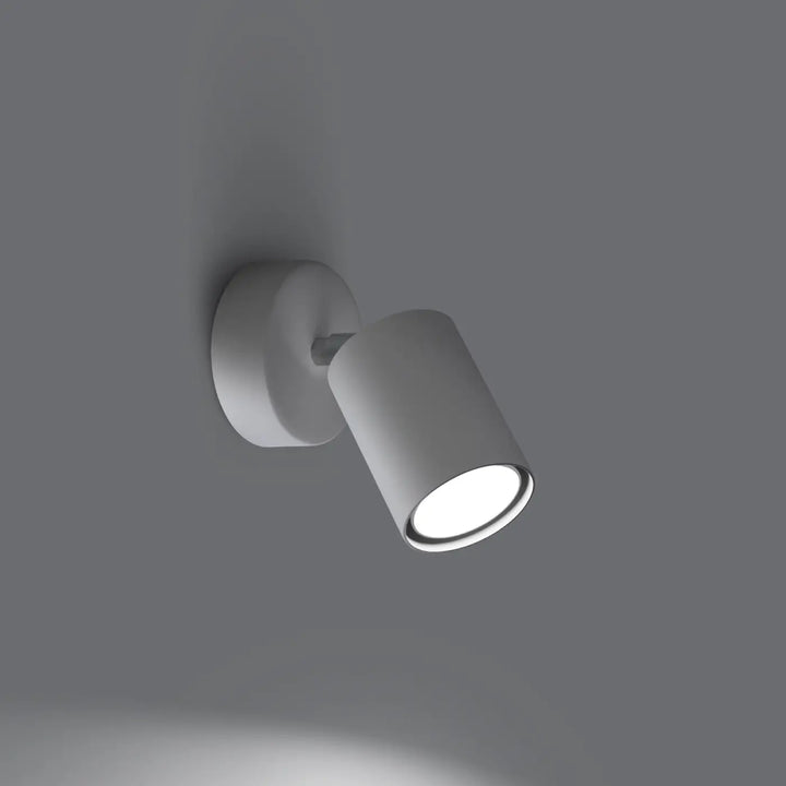 Applique murale lemmi 1 blanc avec tête ajustable émettant lumière conviviale module led plafonniers lemmi