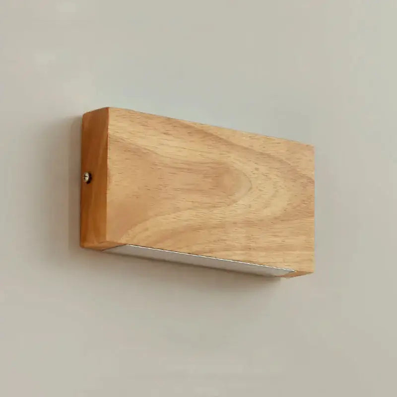 Applique Murale En Bois De Forme Rectangulaire En Marron