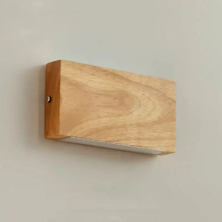 Applique Murale En Bois De Forme Rectangulaire En Marron