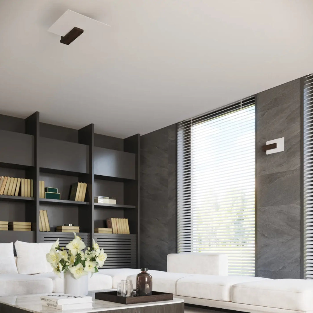 Applique murale lappo wenge avec design intemporel et panneau accent foncé crée une atmosphère unique