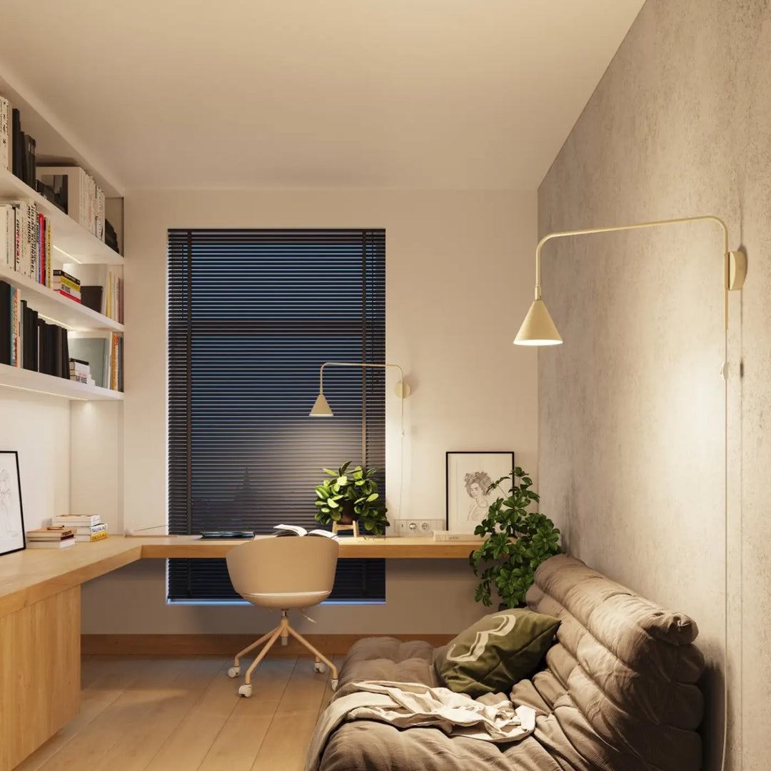 Applique Murale beige dans un intérieur contemporain