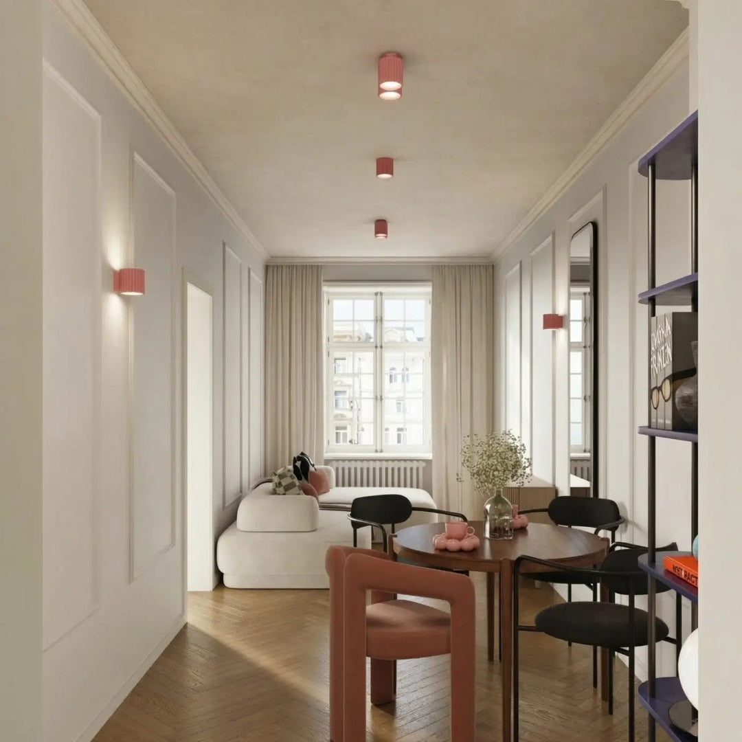 Applique murale rose dans un intérieur contemporain