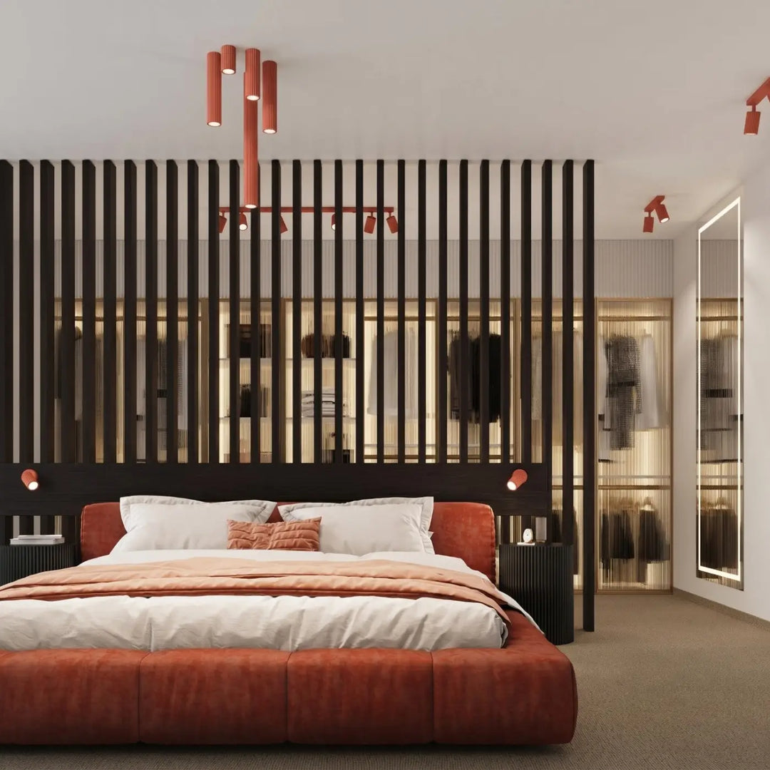 Applique Murale rouge dans un intérieur contemporain