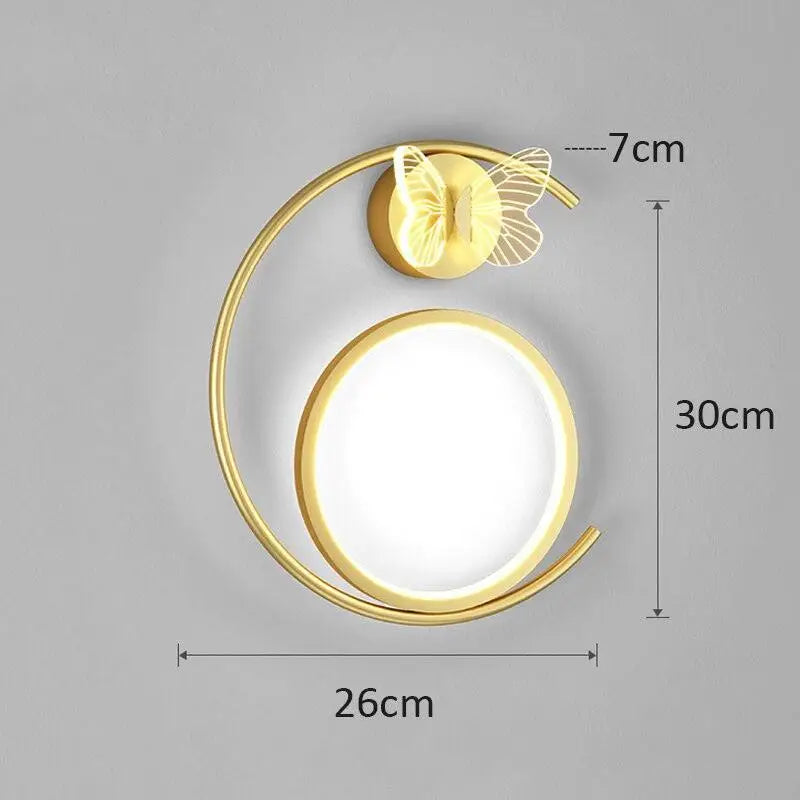 Applique Murale Chambre Enfant Cercles Papillon