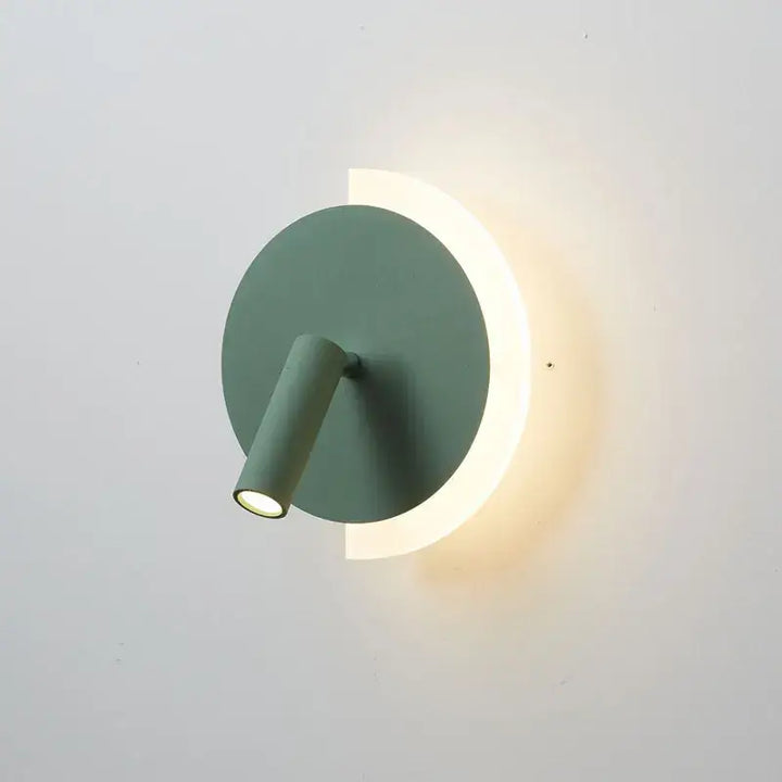 Applique murale circulaire à LED en orange, vert, noir ou blanc

