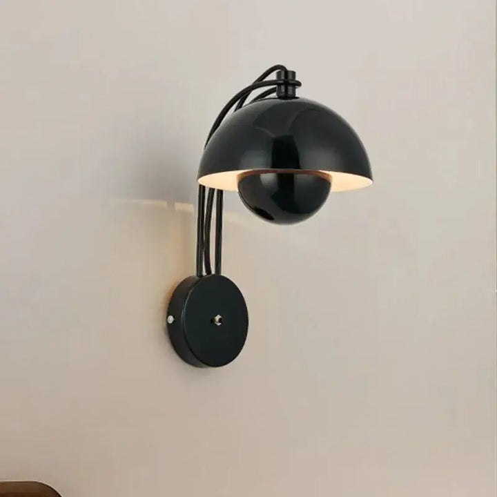 Applique murale colorée style dôme rétro pour salon ou chambre