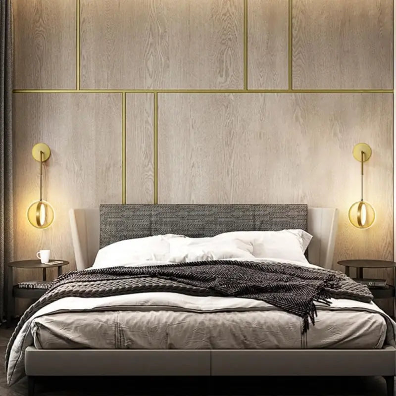 Applique Murale Contemporaine Design Noir et Or