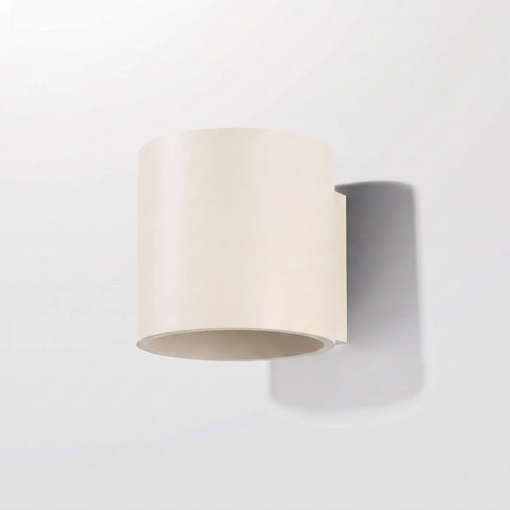 Applique Murale beige éteinte, vue rapprochée